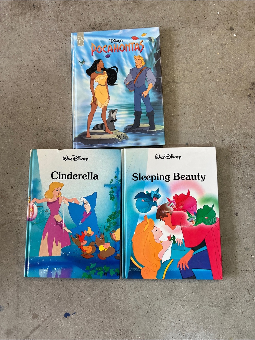 Set of 3 Disney Hard Cover Books
